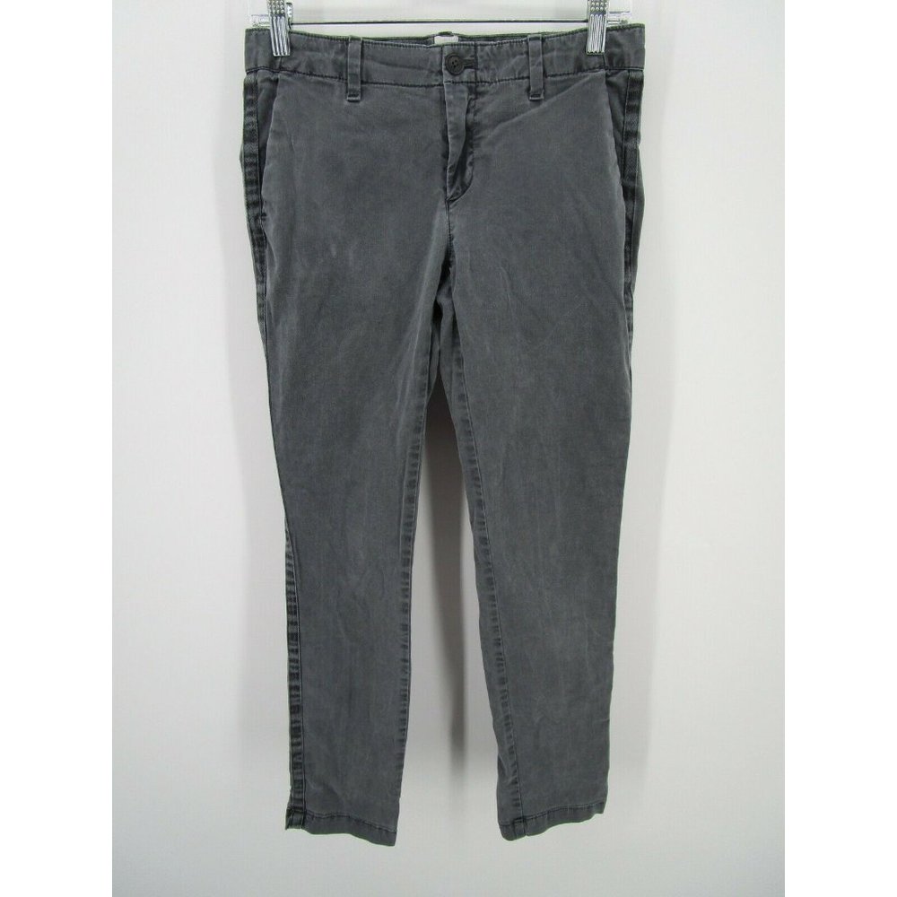 Gap Girlfriend Chino Pants Tapered Leg Stretch Boyfriend Mid Rise